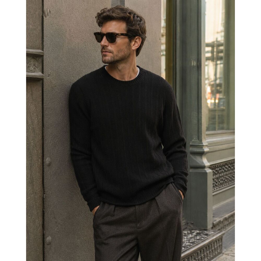 NWT Todd Snyder New York Black Pullover Sweater Top Mens Size Medium
